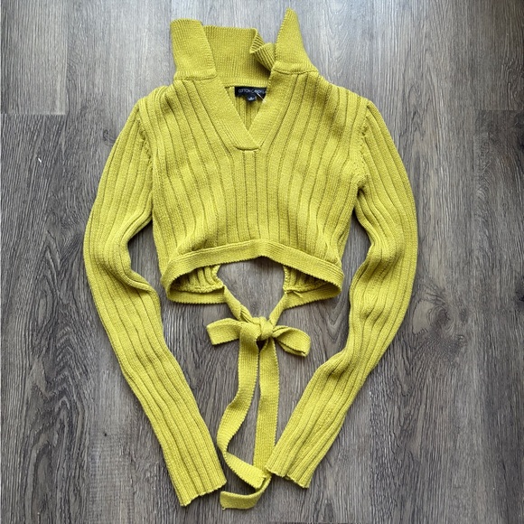 Cotton On Sweaters - Ribbed Knit Sweater with Tie Detail